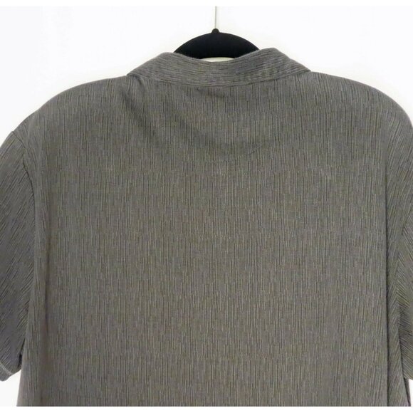 Men's Nate Nast Luxury Originals Polo Shirt Size XL Gray Black Geometric Pattern - Picture 6 of 9